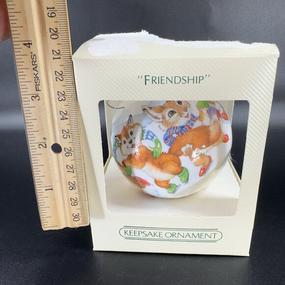 Hallmark Unbreakable Friendship Ornament 1980s Vintage Keepsake Christmas Boxed - Picture 4 of 15
